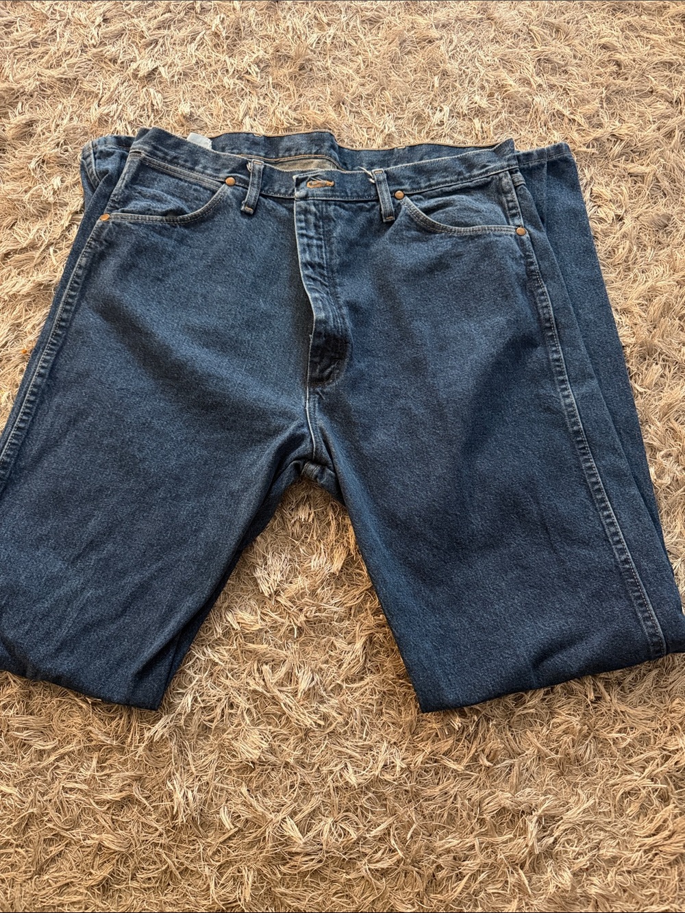Classic Dark Blue Men's Jeans - Timeless Straight Fit
